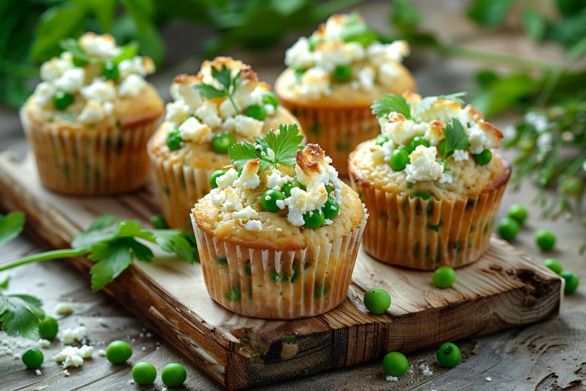 Comment les muffins petits-pois et feta peuvent transformer vos apéritifs : une explosion de saveurs inattendue