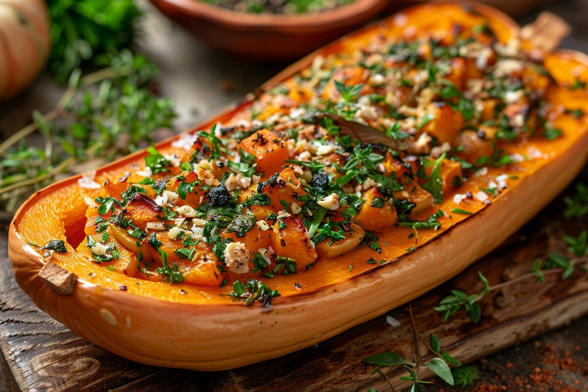 Comment une courge butternut farcie pourrait-elle révolutionner vos dîners d'automne : découvrez les secrets