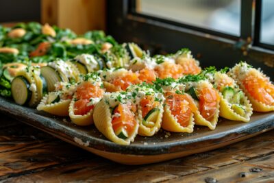 Vous ne croirez jamais ce que ces conchiglionis farcis de courgettes, saumon et ricotta peuvent faire pour votre soirée : un guide complet
